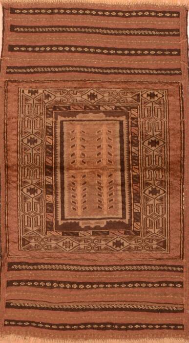 Baluch Brown Hand Knotted 29 X 411  Area Rug 100-89948 Image 0