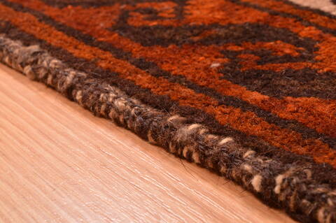 Baluch Brown Hand Knotted 210 X 49  Area Rug 100-89949 Image 11