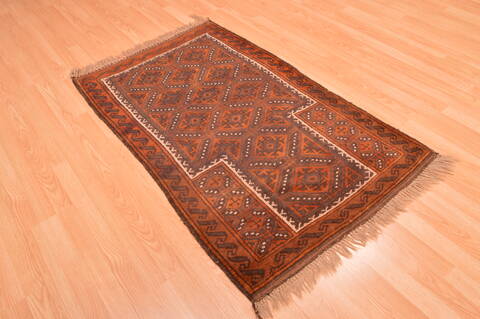 Baluch Brown Hand Knotted 210 X 49  Area Rug 100-89949 Image 5