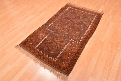 Baluch Brown Hand Knotted 210 X 49  Area Rug 100-89949 Image 6