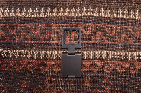 Baluch Blue Hand Knotted 210 X 44  Area Rug 100-89950 Image 13